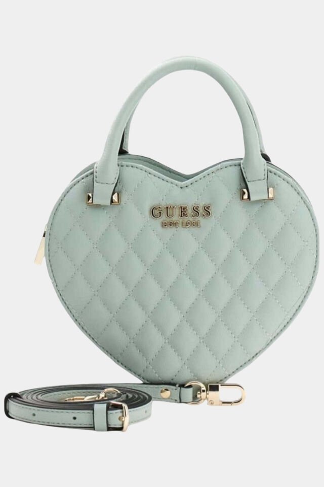 Guess Atabey Kapitone Mini Çapraz Askılı Çanta Yeşil