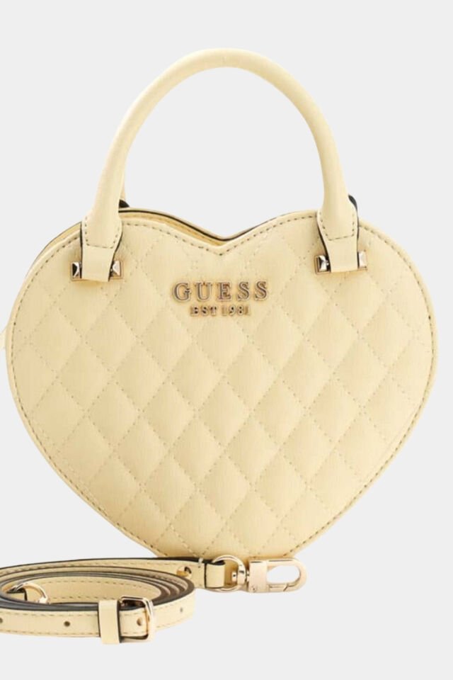 Guess Atabey Kapitone Mini Çapraz Askılı Çanta Sarı