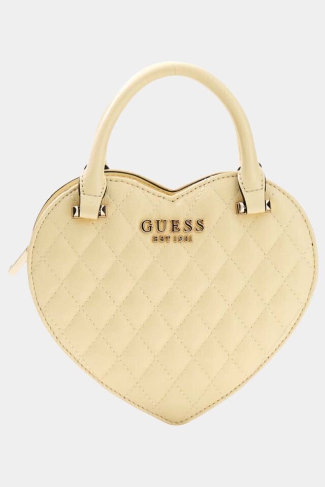 Guess Atabey Kapitone Mini Çapraz Askılı Çanta Sarı