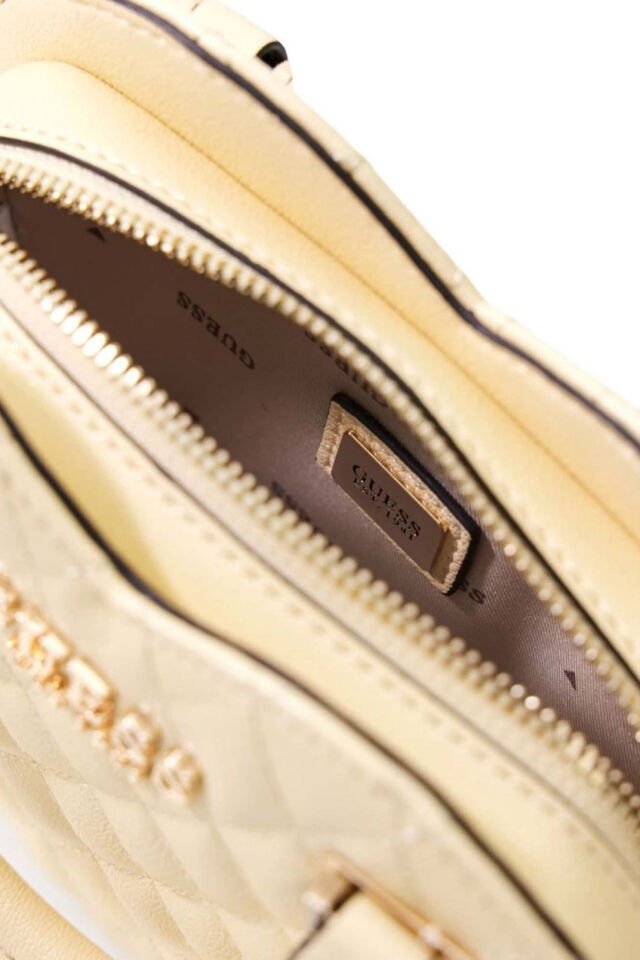 Guess Atabey Kapitone Mini Çapraz Askılı Çanta Sarı