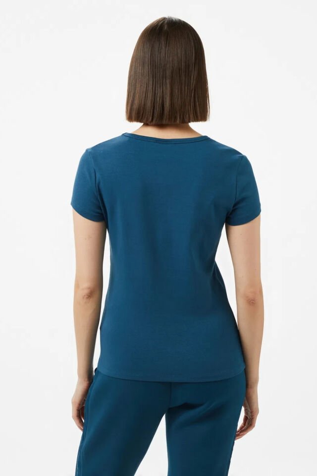 Guess Kiara Org Kadın Mavi T-Shirt