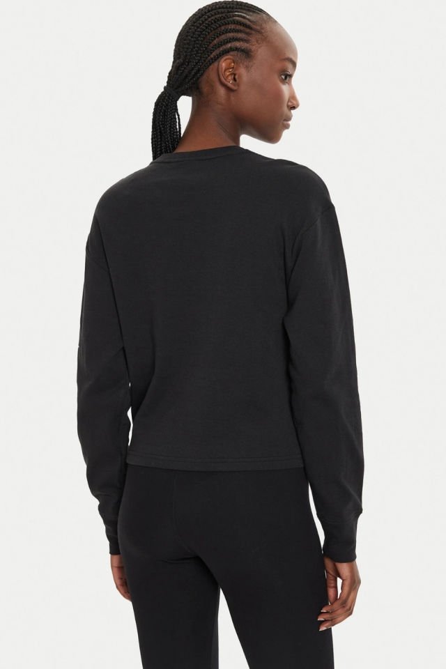 Calvin Klein Kadın French Terry Sweatshirt Siyah