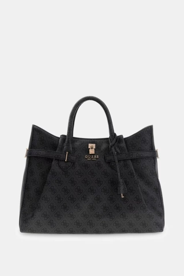 Guess Yesba Logo Logolu El Çantası Siyah