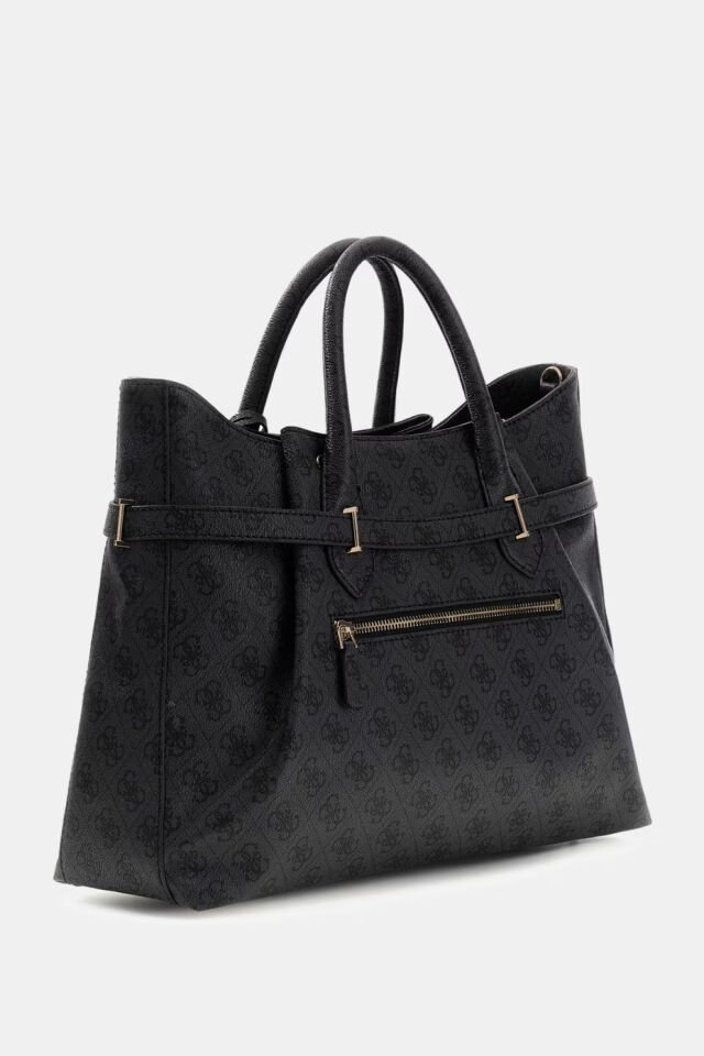 Guess Yesba Logo Logolu El Çantası Siyah