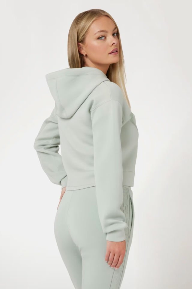 Guess Önde Üçgen Logolu Scuba Sweatshirt Yeşil