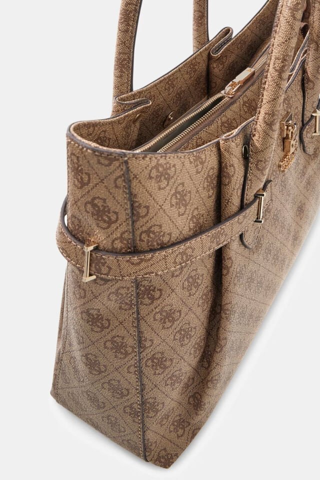 Guess Yesba Logo Logolu El Çantası Bej