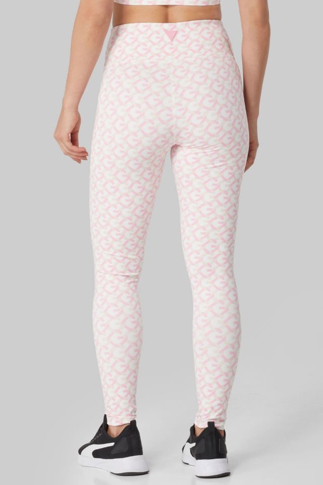Guess Kadın G-Chain Logomania Tayt Pembe
