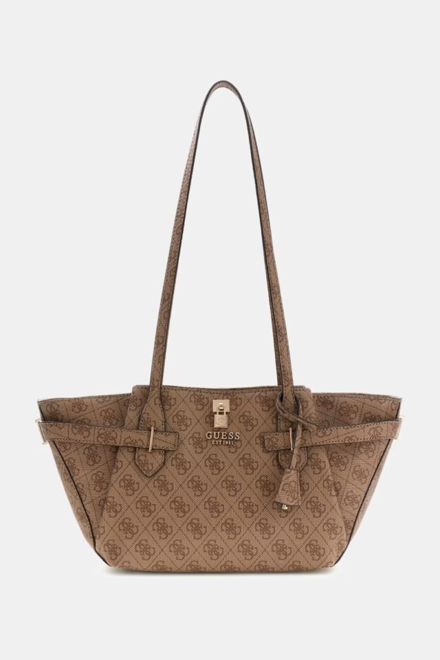 Guess Yesba Logo Omuz Çantası Bej